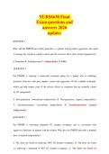 NURS6630 Final  Exam questions and  answers 2026  update&colon; 