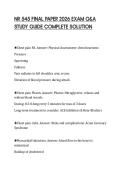 NR 545 FINAL PAPER 2026 EXAM Q&A  STUDY GUIDE COMPLETE SOLUTION 