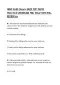 NRNP 6552 EXAM 4 2026 TEST PAPER  PRACTICE QUESTIONS AND SOLUTIONS FULL  REVIEW A&plus;