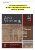 Gordis Epidemiology 6th Edition Test Bank &vert; Celentano & Szklo &vert; Chapters 1-20 &vert; Q&A with Rationales 2026&sol;2027