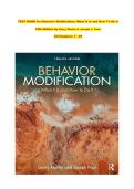 Test Bank&colon; Behavior Modification - What It Is and How To Do It &lpar;11th Edition&rpar; - Martin & Pear &vert; All Chapters 1-29 &vert; Q&A with Rationales 2026&sol;2026
