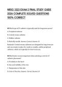 NRSG 3323 EXAM 2 FINAL STUDY GUIDE  2026 COMPLETE SOLVED QUESTIONS  100&percnt; CORRECT 