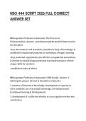 NSG 444 STUDY GUIDE 2026  COMPREHENSIVE ANSWER DIGEST