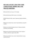 NSG 1600 LAB QUIZ 3 2026 STUDY GUIDE  COMPLETE BASIC NURSING SKILLS AND  PRACTICE QUESTIONS 