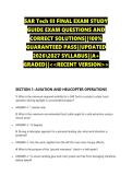SAR Tech III FINAL EXAM STUDY  GUIDE EXAM QUESTIONS AND  CORRECT SOLUTIONS&vert;&vert;100&percnt;  GUARANTEED PASS&vert;&vert;UPDATED  20262027 SYLLABUS&vert;&vert;A&plus;  GRADED&vert;&vert;<<RECENT VERSION>> 