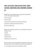 NSG 123 EXAM 2 2026 EXAM STUDY GUIDE  SOLVED QUESTIONS AND ANSWERS GRADED  A&plus;