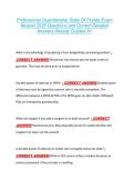 Professional Guardianship State Of Florida Exam  Newest 2026 Questions and Correct Detailed  Answers Already Graded A&plus; 
