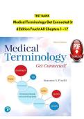TEST BANK Medical Terminology Get Connected 3rd Edition Frucht All Chapters 1 - 17