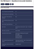 Nur 185 Exam 2 &ndash; Questions & Accurate Solutions