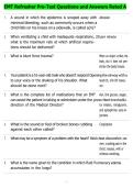 EMT Refresher Pre-Test Questions and Answers Rated A