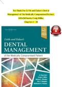 Dental Management Test Bank &ndash; Medically Compromised Patients Q&A Guide