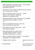 EMT FISDAP Cardiology Exam Test Questions and Answers Graded A
