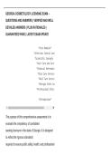 GEORGIA COSMETOLOGY LICENSING EXAM &ndash;  QUESTIONS AND ANSWERS &vert; VERIFIED AND WELL  DETAILED ANSWERS &vert; PLUS RATIONALES &vert;  GUARANTEED PASS &vert; LATEST EXAM UPDATE