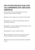 NSG 440 POPULATION HEALTH EXAM 2 2026  GCU COMPREHENSIVE STUDY GUIDE SOLVED  QUESTION SET
