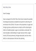NAUI Nitrox Diver ACTUAL EXAM LATEST UPDATE THIS YEAR QUESTIONS AN DETAILED ANSWERS