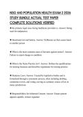 NSG 440 POPULATION HEALTH EXAM 2 2026  STUDY BUNDLE ACTUAL TEST PAPER  COMPLETE SOLUTIONS VERIFIED