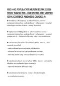 NSG 440 POPULATION HEALTH EXAM 2 2026  STUDY BUNDLE FULL QUESTIONS AND VERIFIED  100&percnt; CORRECT ANSWERS GRADED A&plus; 
