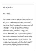 WGU D662 Final ACTUAL EXAM LATEST UPDATE THIS YEAR QUESTIONS AN DETAILED ANSWERS