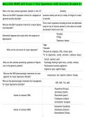Maryville NURS 623 Exam 3 Test Questions with Answers Graded A&plus;