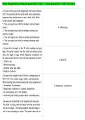 Peds Respiratory NCLEX questions Part 1 Test Questions with Answers