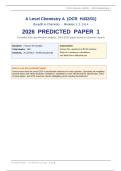 OCR A Level Paper 1 Predicted Paper