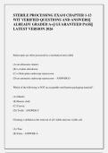STERILE PROCESSING EXAM CHAPTER 1-13  WIT VERIFIED QUESTIONS AND ANSWERS&vert;&vert;  ALREADY GRADED A&plus;&vert;&vert; GUARANTEED PASS&vert;&vert;  LATEST VERSION 2026