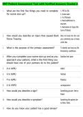 EMT Patient Assessment Test with Verified Answers Graded A