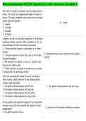 Musculoskeletal NCLEX Questions with Answers Graded A