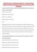 NUR 425 Exam 1&colon; Medical Surgical V2 - Arizona College  Updated and Latest Questions and Correct Answers with  Rationale
