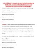 NUR 425 Exam 2&colon; Acute & Chronic Health Disruptions in Adults II V1&comma; V2 & V3 &ndash; Arizona College of Nursing &ndash; Updated Questions&comma; Answers&comma; and Rationales Exam Package