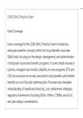 CEBS GBA 2 Practice ACTUAL EXAM LATEST UPDATE THIS YEAR QUESTIONS AN DETAILED ANSWERS