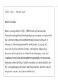 CEBS - GBA 1 - Practice Exam ACTUAL EXAM LATEST UPDATE THIS YEAR QUESTIONS AN DETAILED ANSWERS&period;pdf