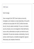 CISEC ACTUAL EXAM LATEST UPDATE THIS YEAR QUESTIONS AN DETAILED ANSWERS