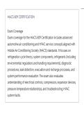 MACS 609 &lpar;Mobile Air Conditioning Society&rpar; CERTIFICATION ACTUAL EXAM LATEST UPDATE THIS YEAR QUESTIONS AN DETAILED ANSWERS