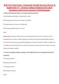 NUR 426 Final Exam&colon; Community Health Nursing Theory & Application V1&comma; V2 & V3 &ndash; Arizona College of Nursing &ndash; Updated Questions&comma; Answers&comma; and Rationales Exam Package