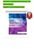 Test Bank for Lewis Medical-Surgical Nursing&comma; 12th Edition by Harding & Kwong &lpar;Chapters 1&ndash;69&rpar; &ndash; Verified Questions & Answers