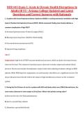 NUR 445 Exam 1&colon; Acute & Chronic Health Disruptions in Adults III V1&comma; V2 & V3 &ndash; Arizona College of Nursing &ndash; Updated Questions&comma; Answers&comma; and Rationales Exam Package