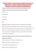 NUR 445 Exam 2&colon; Acute & Chronic Health Disruptions in Adults III V1&comma; V2 & V3 &ndash; Arizona College of Nursing &ndash; Updated Questions&comma; Answers&comma; and Rationales Exam Package