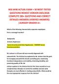 NSG 6440 ACTUAL EXAM &plus; 50 MOST TESTED QUESTIONS NEWEST VERSION 2025&sol;2026 COMPLETE 200&plus; QUESTIONS AND CORRECT DETAILED ANSWERS &lpar;VERIFIED ANSWERS&rpar; &vert;ALREADY GRADED A&plus;&period; 