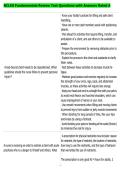 NCLEX Fundamentals Review Test Questions with Answers Rated A