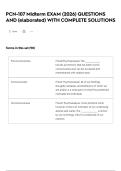 PCN-107 Midterm EXAM &lpar;2026&rpar; QUESTIONS AND &lpar;elaborated&rpar; WITH COMPLETE SOLUTIONS