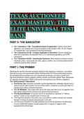 2026&sol;2027 Texas Auctioneer Exam Elite Test Bank & Study Guide &vert; TDLR Chapter 1802 Mastery