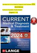 Test Bank for Current Medical Diagnosis and Treatment 62nd Edition by Papadakis and McPhee Complete Exam Questions