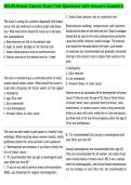 NCLEX Breast Cancer Exam Test Questions with Answers Graded A
