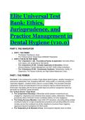 Dental Hygiene Ethics&comma; Jurisprudence & Practice Management Test Bank &lpar;v10&period;0&rpar; &vert; Linked to Kimbrough 3rd Edition &vert; 2026&sol;2027 Updated Standards &vert; Elite Tiered Exam Prep & Cheat Sheet