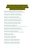 Past paper&period; Most asked Human Anatomy and Physiology Tissues  questions and answers