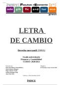 Derecho mercantil&period; Letra de cambio