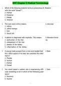 EMT Chapter 5 Medical Terminology