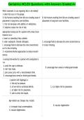 Geriatrics NCLEX Questions with Answers Graded A&plus;