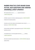 BARBER PRACTICE STATE BOARD EXAM  ACTUAL 2026 QUESTIONS AND VERIFIED  ANSWERS&vert;&vert; LATEST UPDATE&excl;&excl;&excl; 